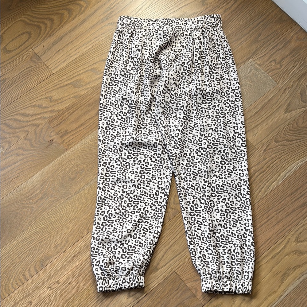 Leopard Print Jogger Pants